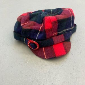 VTG.."D&Y" y2K Newsboy Plaid Cap J04